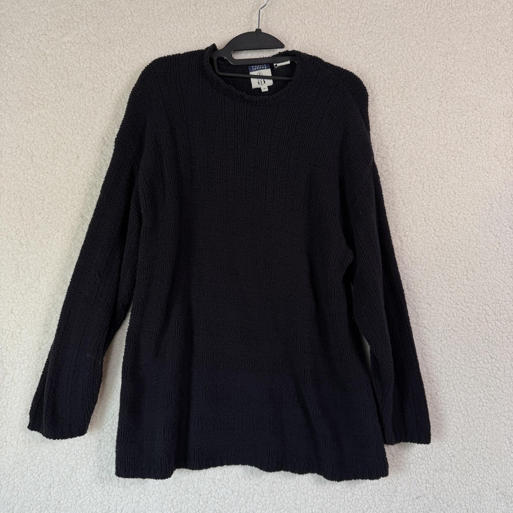 Vintage Cousin Johnny Sweater‎ Mens Medium Fuzzy Textured Pullover 90s Hong Kong